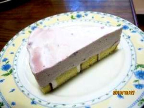 ブルーベリームースケーキ　（我が家の味）